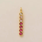 Heart-Shaped Ladybug Pendant Charm – 18K Gold Plated Stainless Steel DIY Jewelry