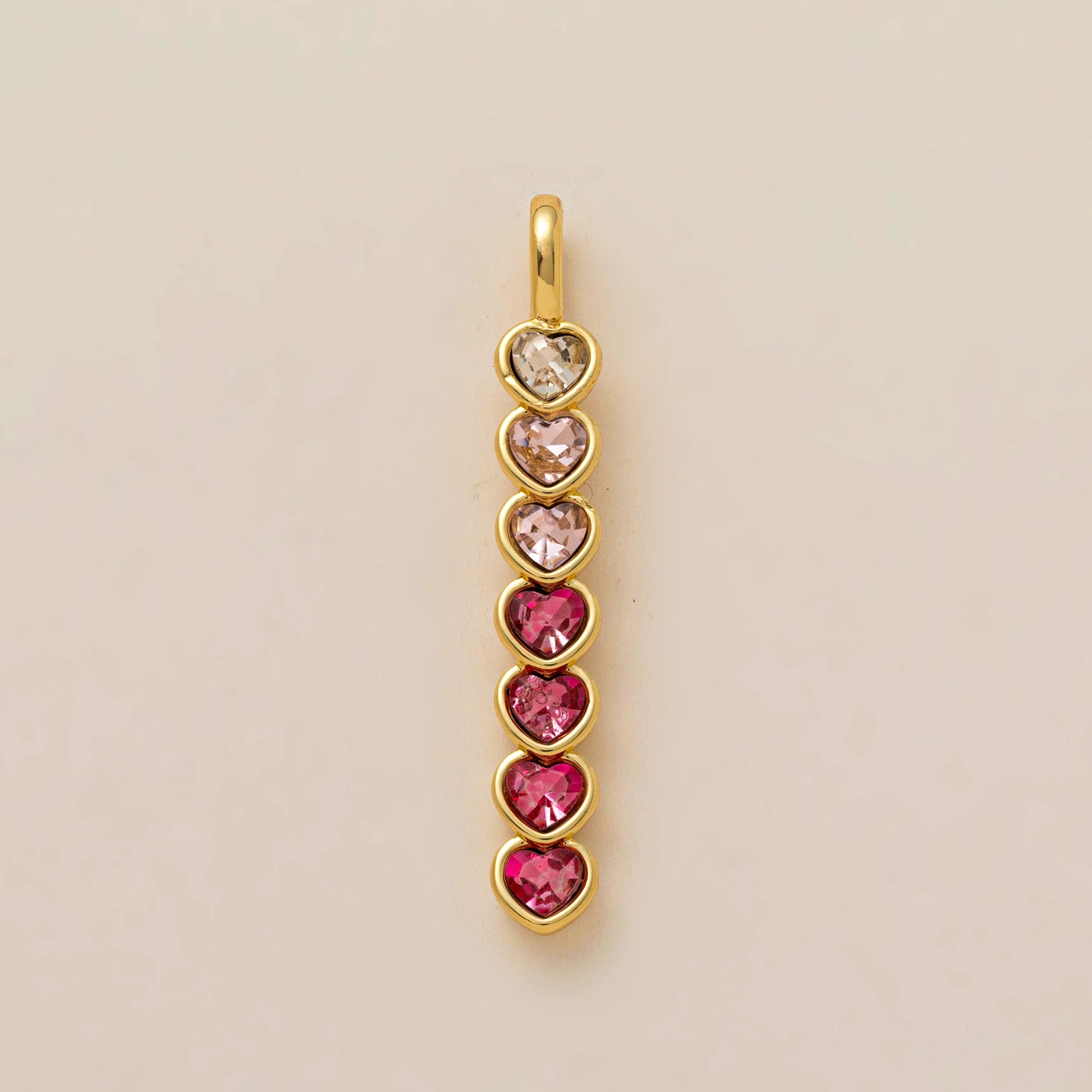 Heart-Shaped Ladybug Pendant Charm – 18K Gold Plated Stainless Steel DIY Jewelry