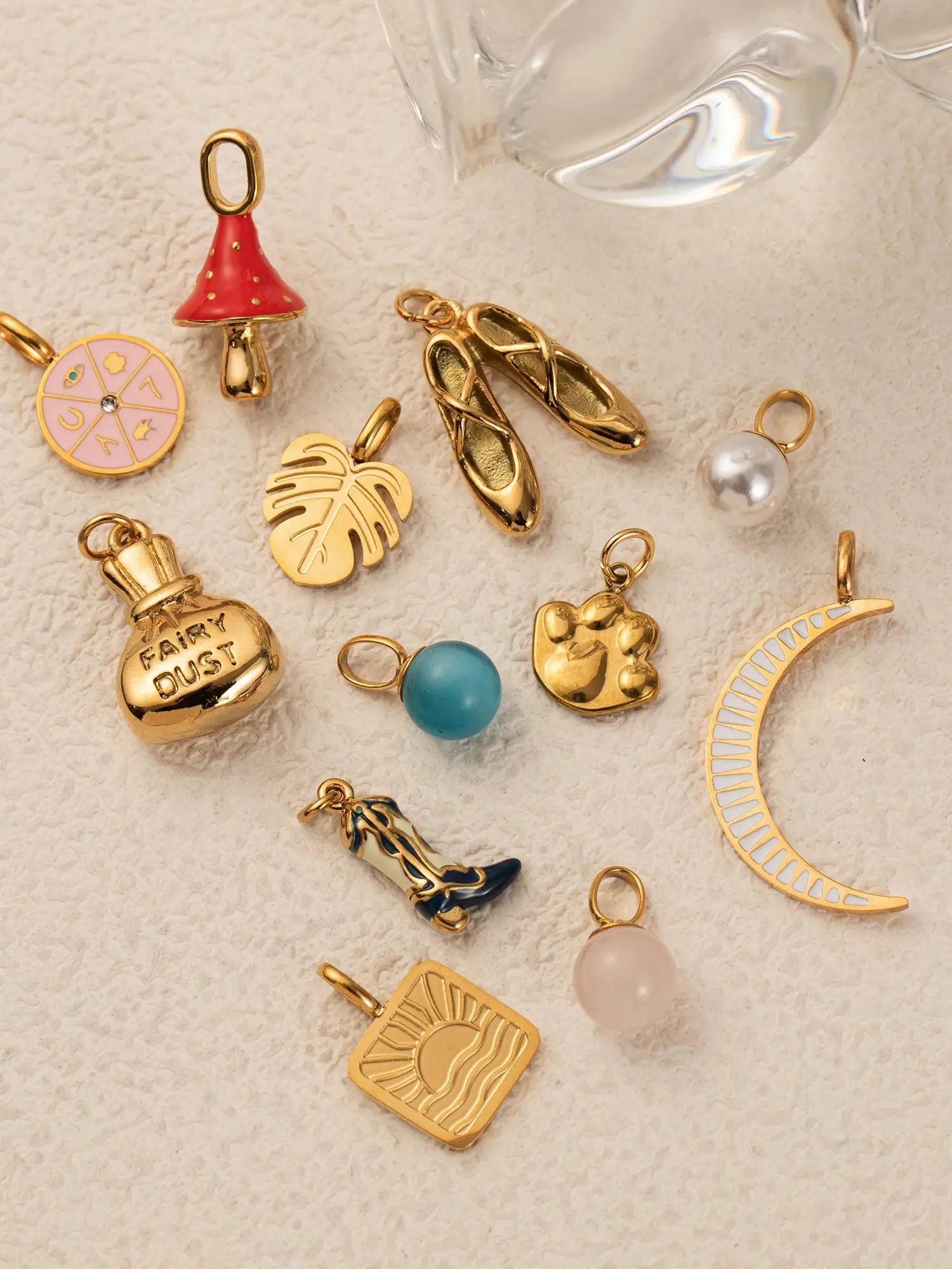 18K Gold Plated Stainless Steel Pendant Charm