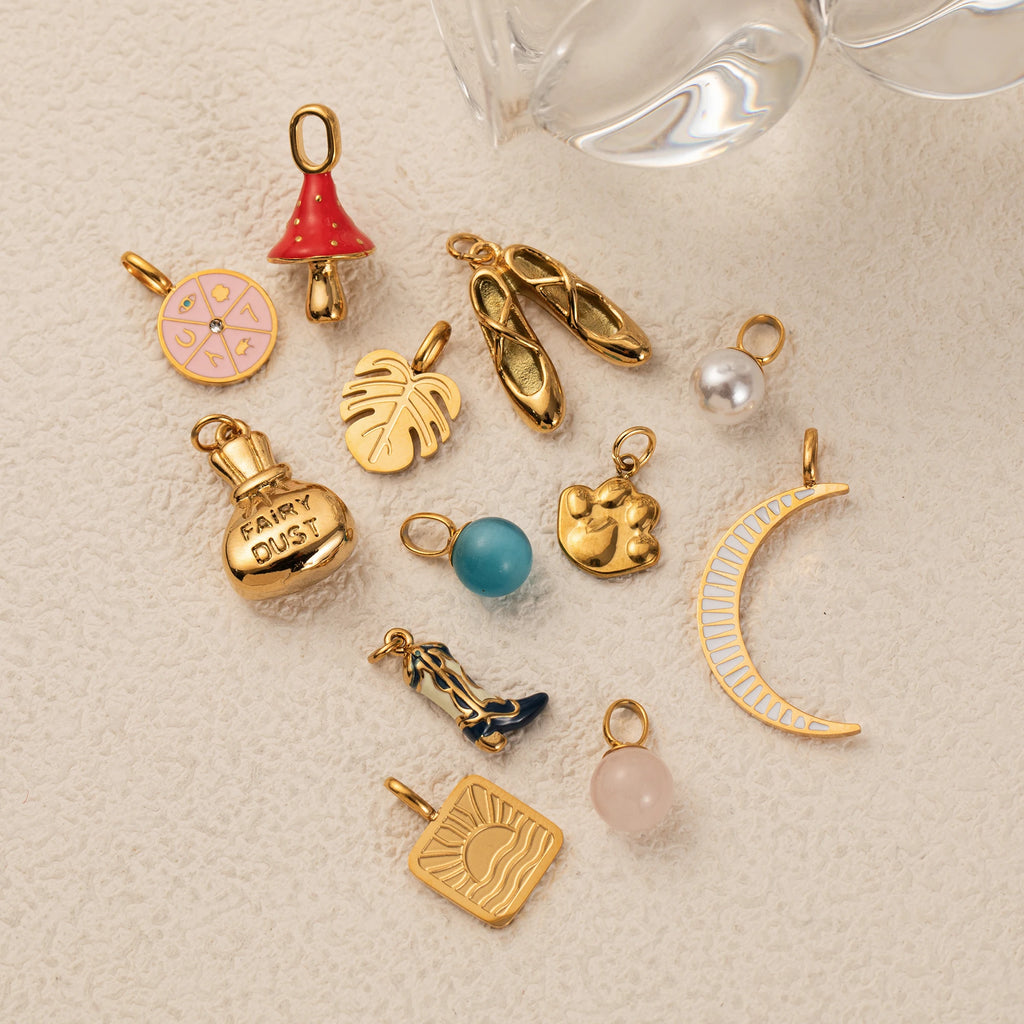 18K Gold Plated Stainless Steel Pendant Charm