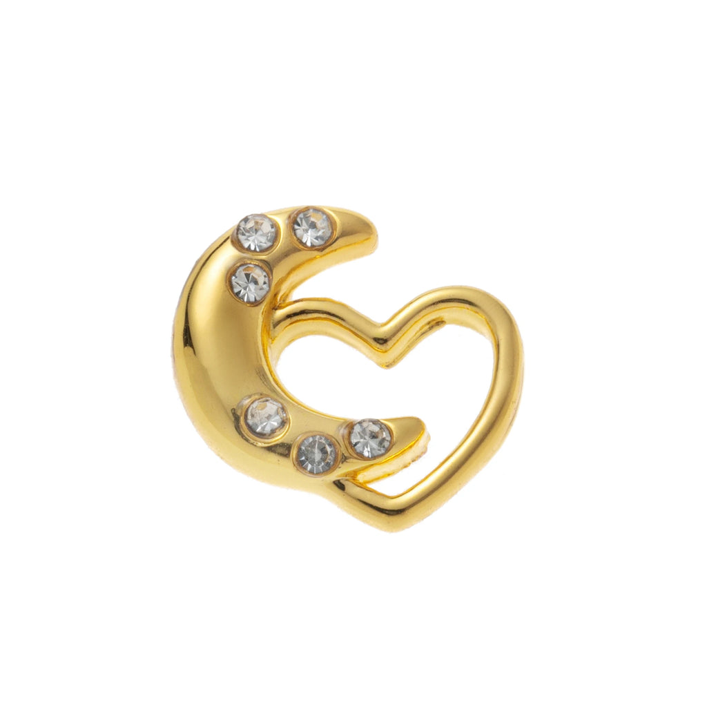 Simple Trendy Zircon Pendant Charm – Heart, Flower, Sun, Goldfish & Dog Claw