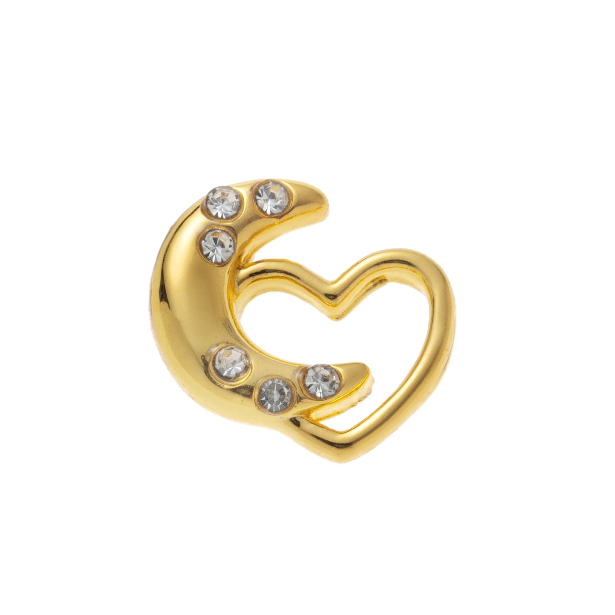 Simple Trendy Zircon Pendant Charm – Heart, Flower, Sun, Goldfish & Dog Claw