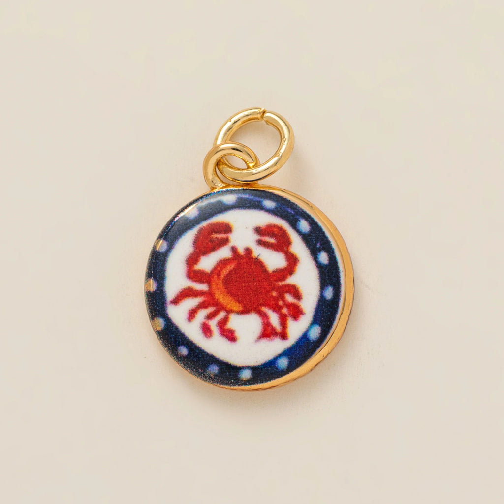 Fashionable Ceramic Crab, Lobster & Four-Leaf Clover Flower DIY Charms – Trendy Jewelry Making Accessories
