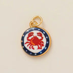 Fashionable Ceramic Crab, Lobster & Four-Leaf Clover Flower DIY Charms – Trendy Jewelry Making Accessories
