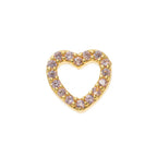 Simple Trendy Zircon Pendant Charm – Heart, Flower, Sun, Goldfish & Dog Claw