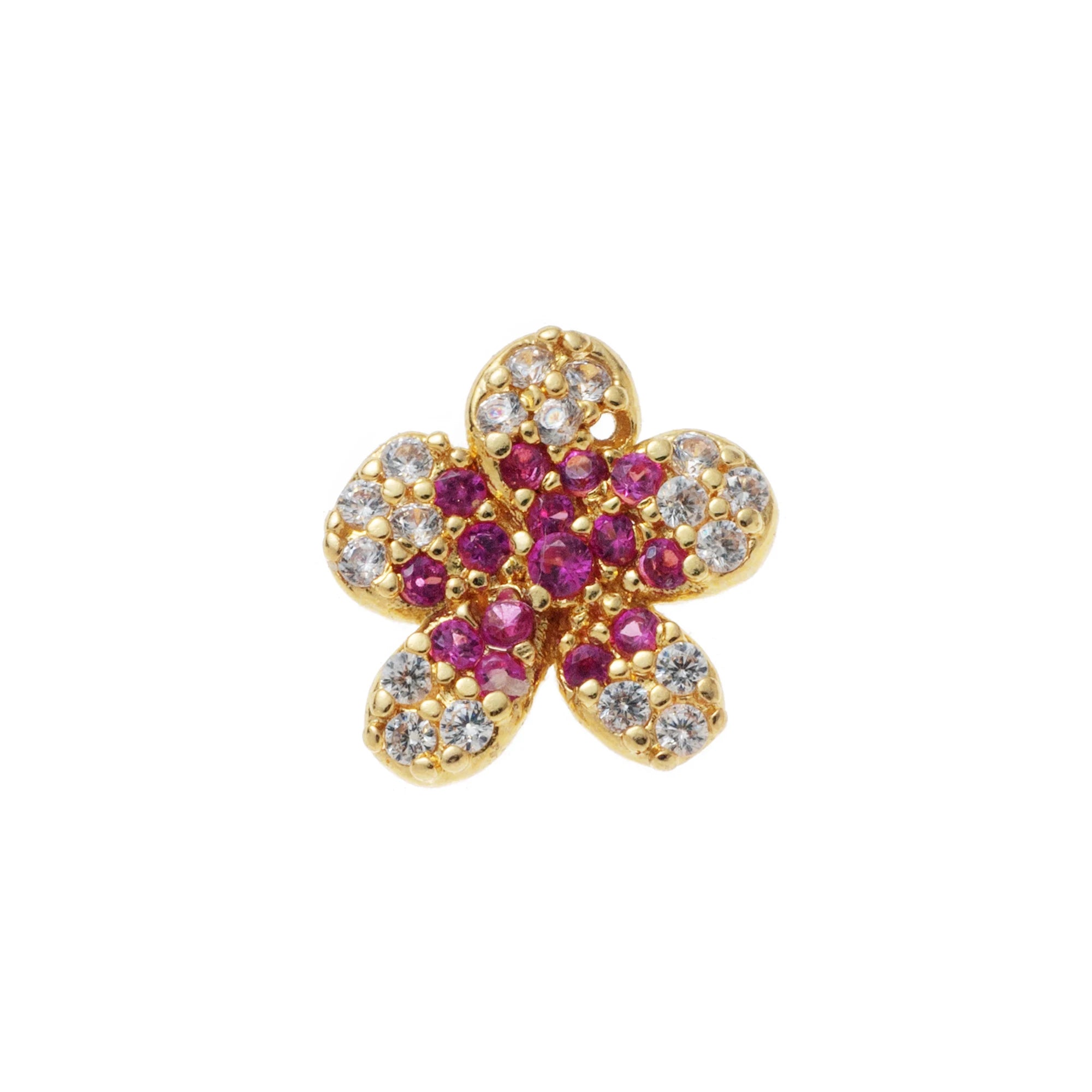 Simple Trendy Zircon Pendant Charm – Heart, Flower, Sun, Goldfish & Dog Claw