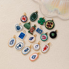 Fashionable Ceramic Crab, Lobster & Four-Leaf Clover Flower DIY Charms – Trendy Jewelry Making Accessories