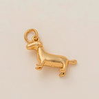 Heart-Shaped Ladybug Pendant Charm – 18K Gold Plated Stainless Steel DIY Jewelry