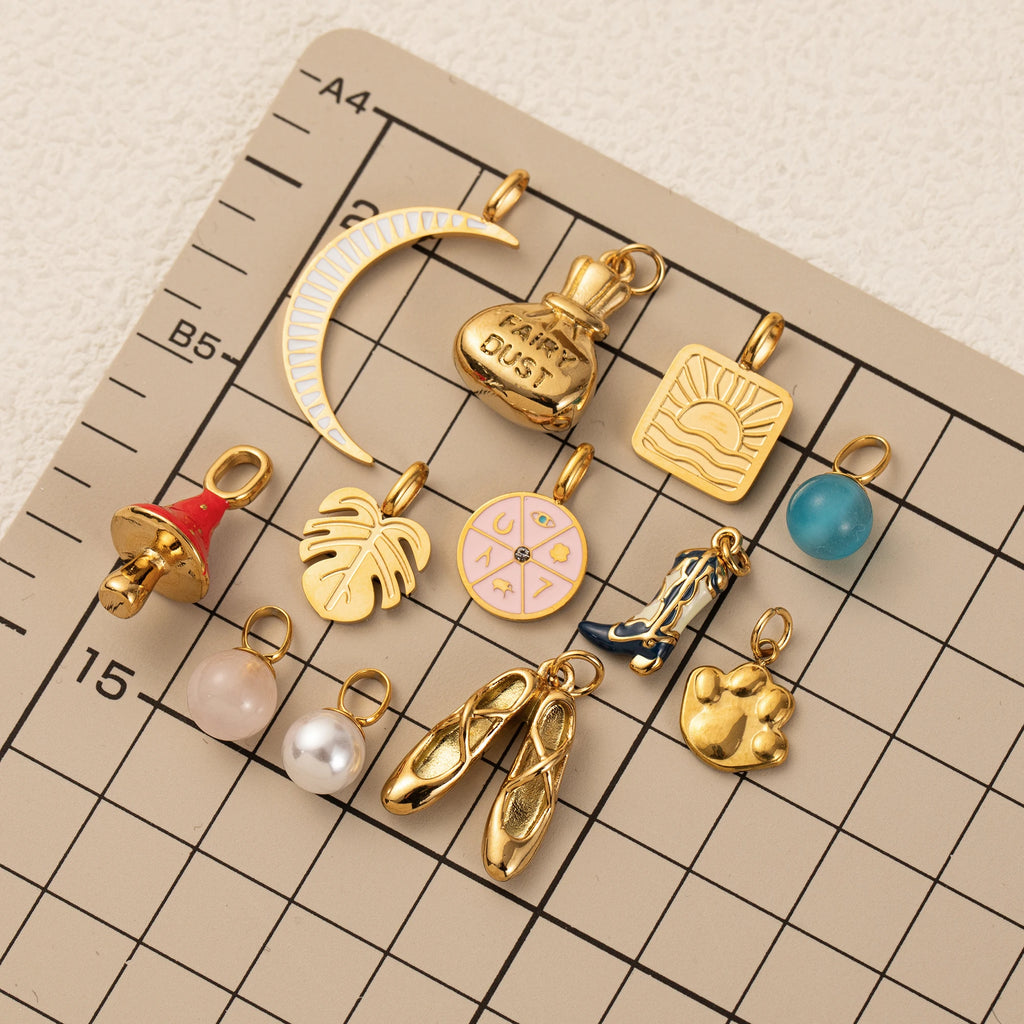 18K Gold Plated Stainless Steel Pendant Charm