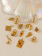 18K Gold Plated Stainless Steel Pendant – DIY Jewelry Charm