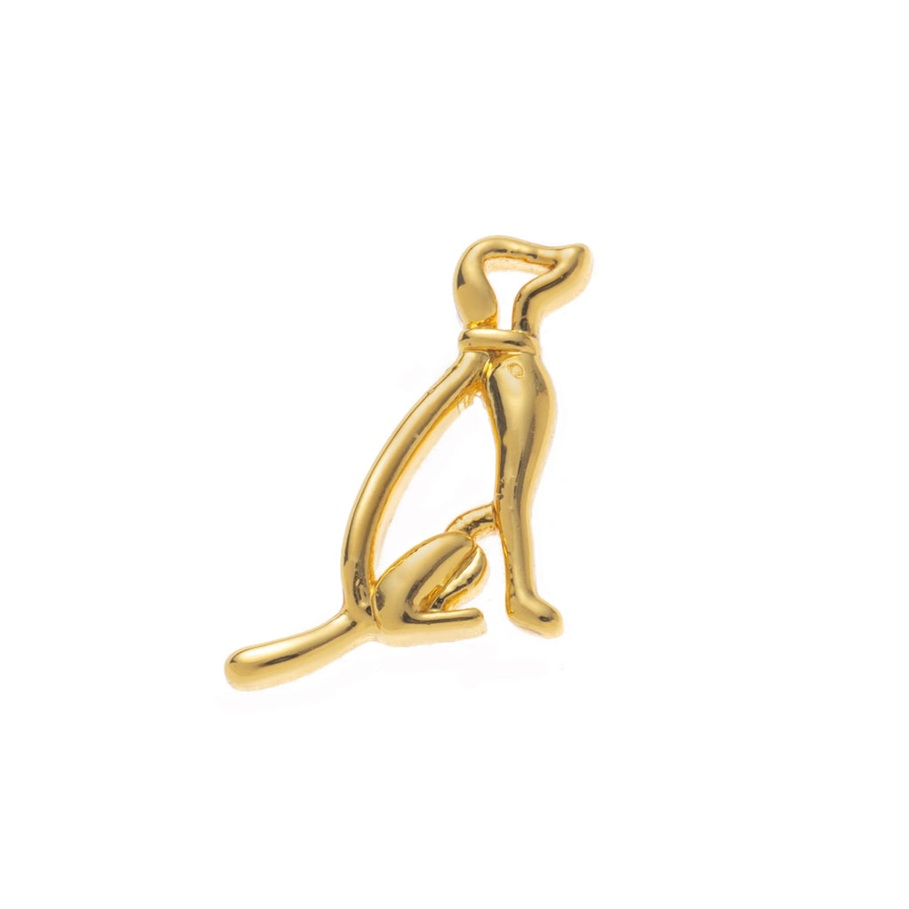 Simple Trendy Zircon Pendant Charm – Heart, Flower, Sun, Goldfish & Dog Claw