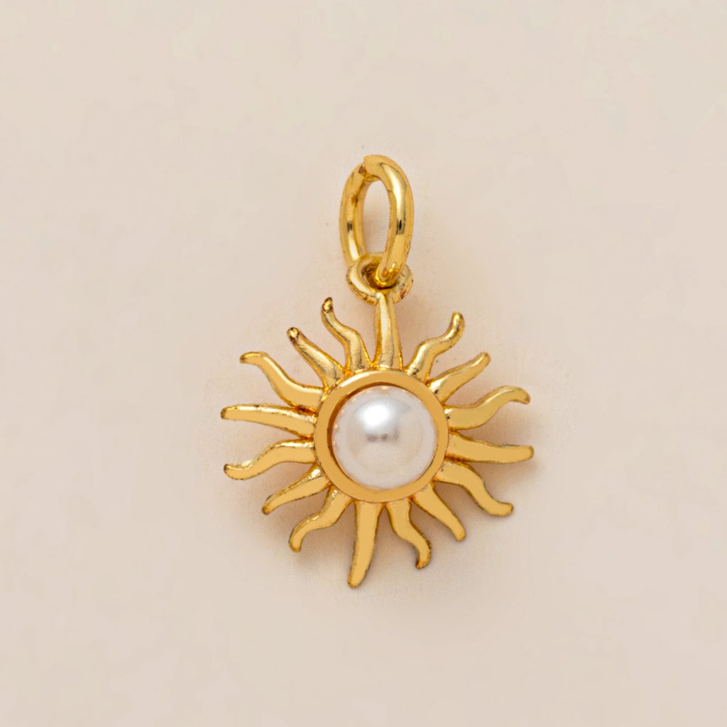 Heart-Shaped Ladybug Pendant Charm – 18K Gold Plated Stainless Steel DIY Jewelry