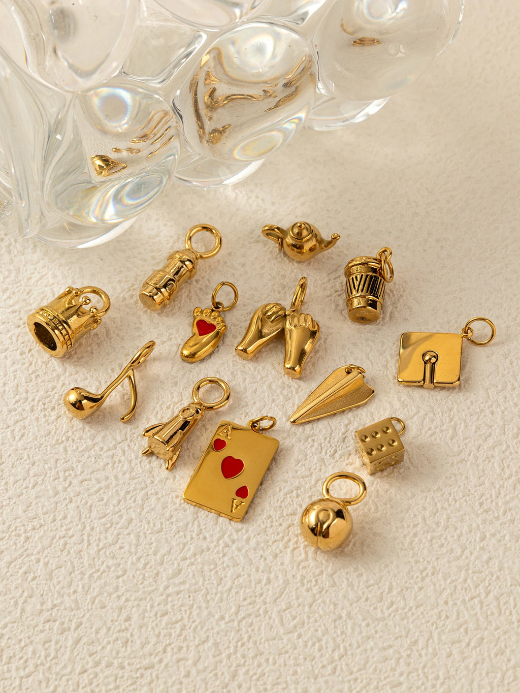 18K Gold Plated Stainless Steel Pendant – DIY Jewelry Charm
