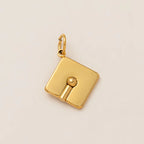18K Gold Plated Stainless Steel Pendant – DIY Jewelry Charm