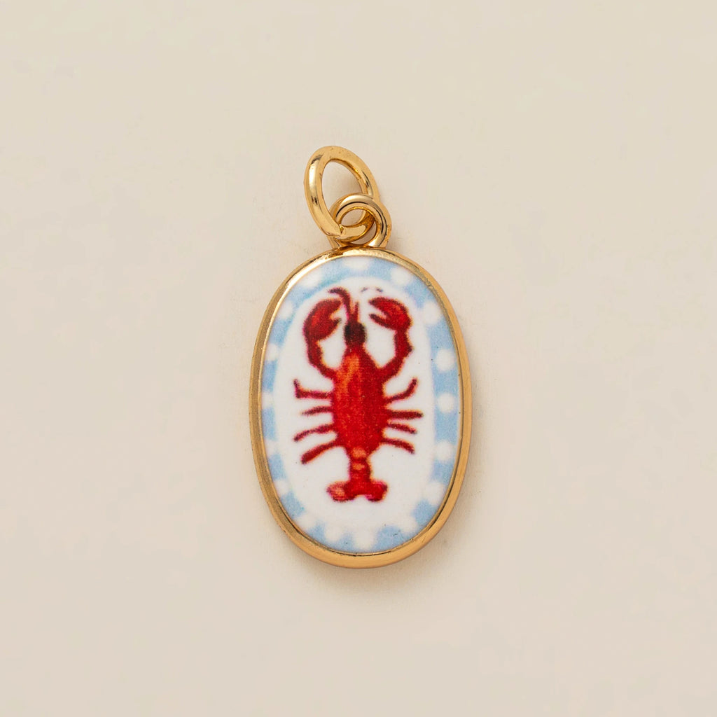 Fashionable Ceramic Crab, Lobster & Four-Leaf Clover Flower DIY Charms – Trendy Jewelry Making Accessories