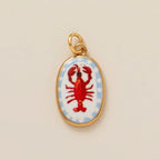 Fashionable Ceramic Crab, Lobster & Four-Leaf Clover Flower DIY Charms – Trendy Jewelry Making Accessories